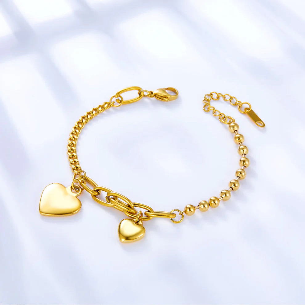 Chain Of Hearts Bracelets